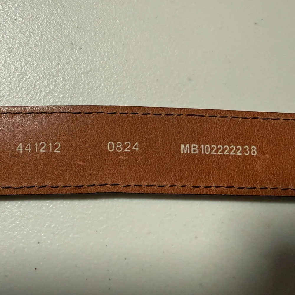 Fossil Men’s Classic Brown Leather Belt Size 38 Preppy Office Professional